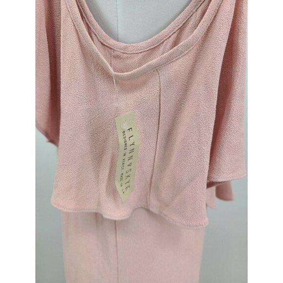 New Flynn Skye Dreamy Maxi Dress Womens XS Rayon Dusty Rose Solid Pink - Picture 2 of 6